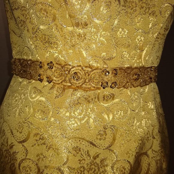 Clearance! Gold Mini Night Way Size 10 Dress! - Picture 6 of 8